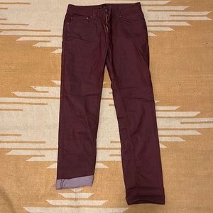 Prana Bridger Jean - Men’s - 32x32 - Burgundy